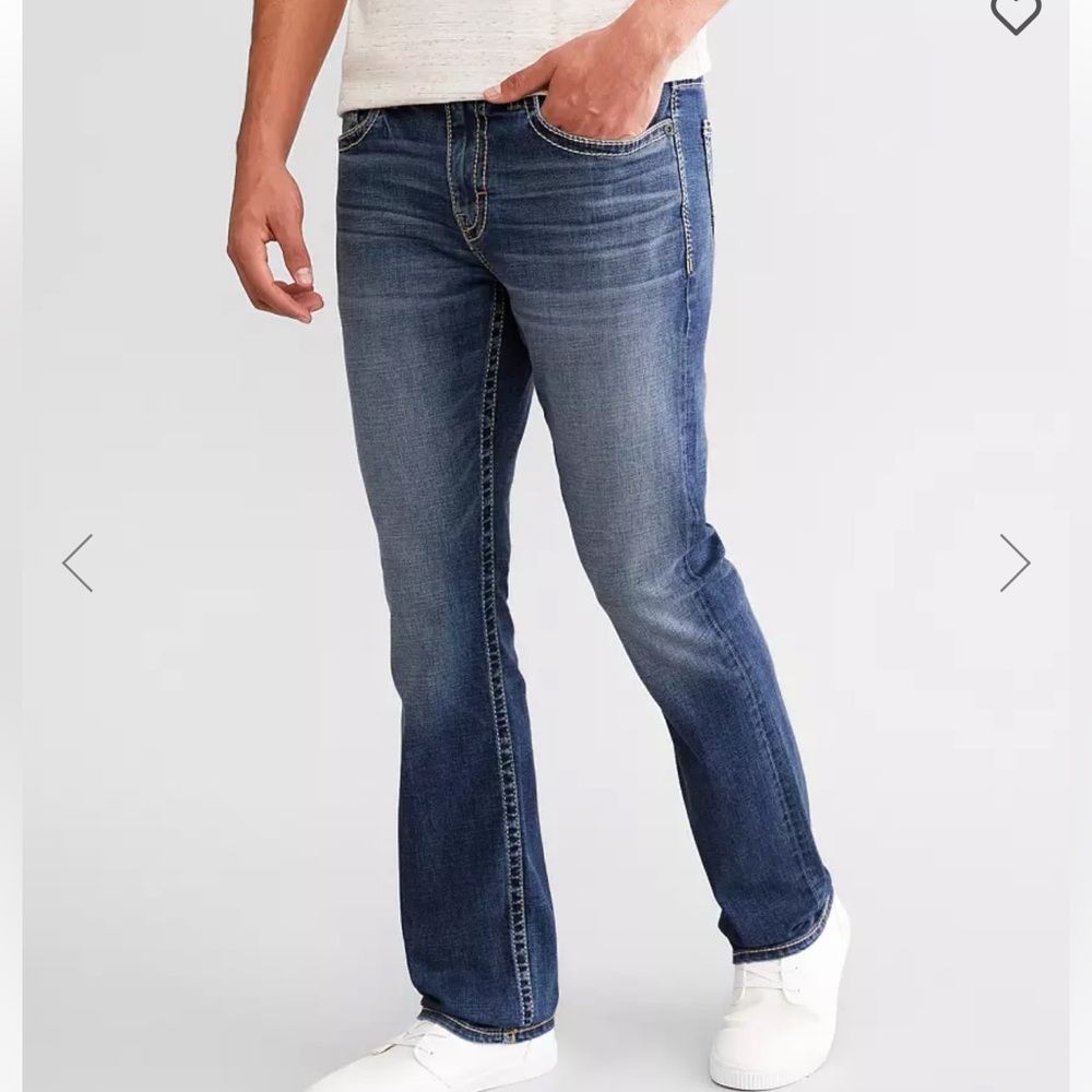 BKE Men's Denim Alec 28X28 Straight Stretch Jeans